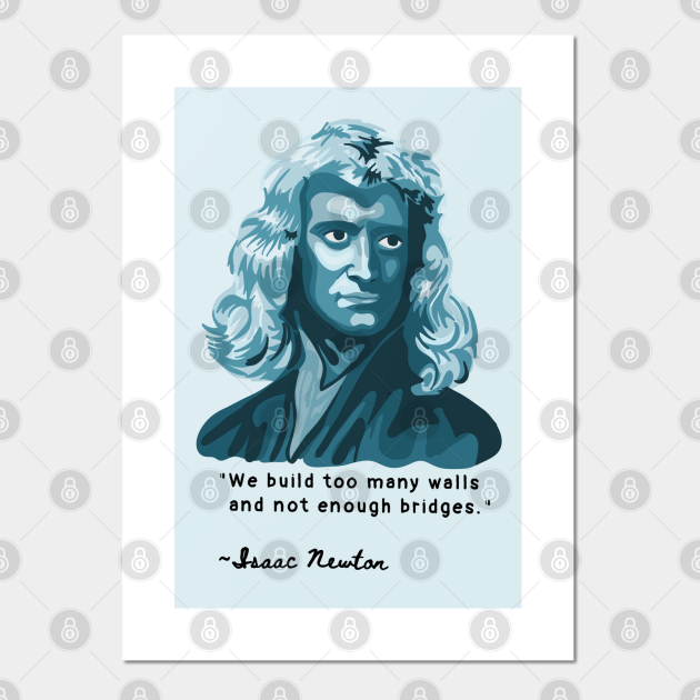 Isaac Newton Portrait Isaac Newton Posters And Art Prints Teepublic 3415